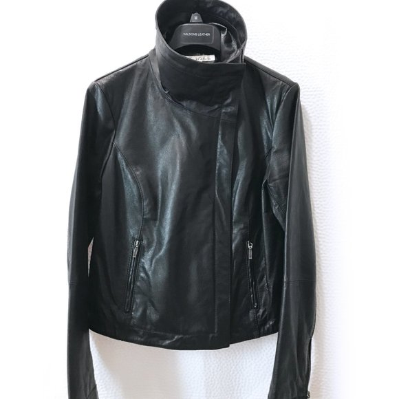 Kenneth Cole Leather Jacket - Picture 3 of 9